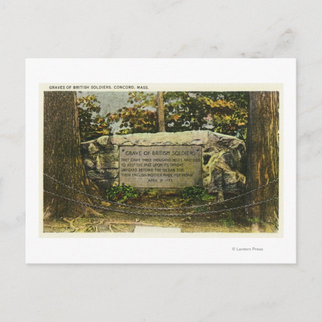 De brittiska soldaternas grav vykort (Framsida)