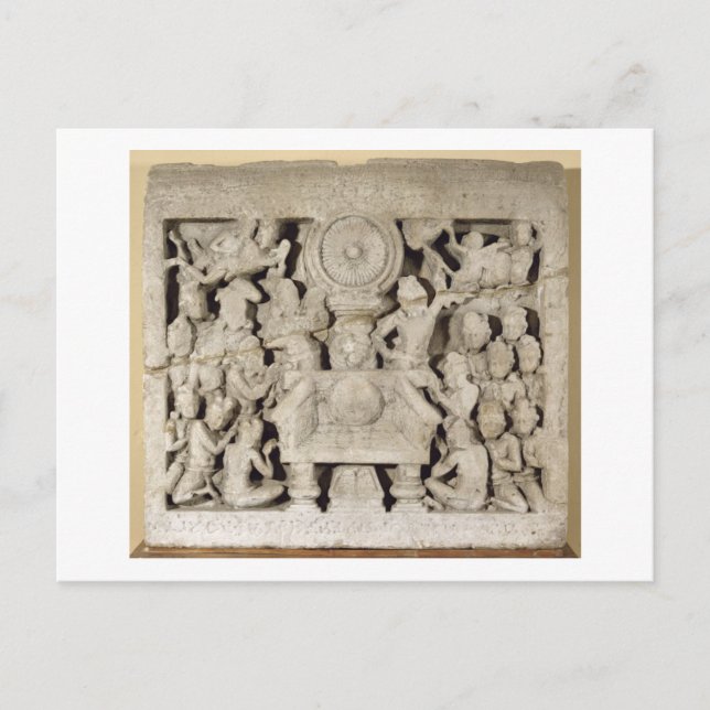 De buddistiska symbolernas gudstjänst, Amaravati ( Vykort (Framsida)