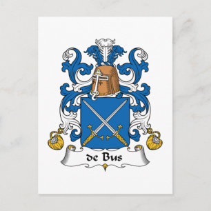 de Buss Family Crest Vykort