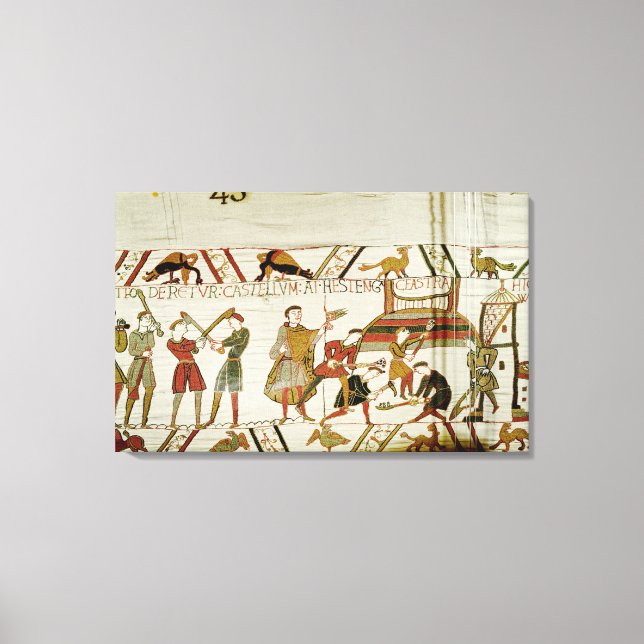 De bygger upp fortifications canvastryck (Framsida)