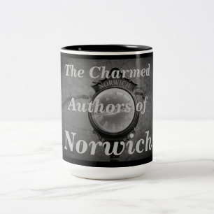 De charmade författarna av Norwich Två-Tonad Mugg