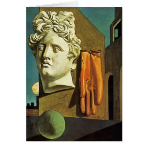 De Chirico Älska sång Hälsningskort