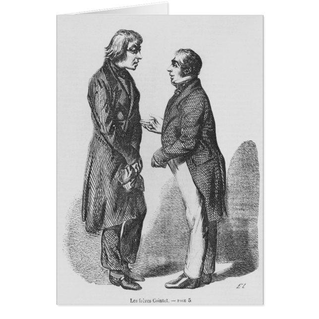 De Cointet bröderna Hälsningskort (Framsidan)