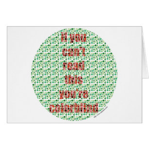 De Colorblind testar Hälsningskort