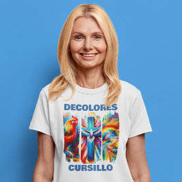 De Colores Cursillo Brush Stroke Tupp Kor Dove T Shirt