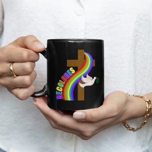 De Colores Cursillo Rainbow with Kor and Peace Do Kaffemugg