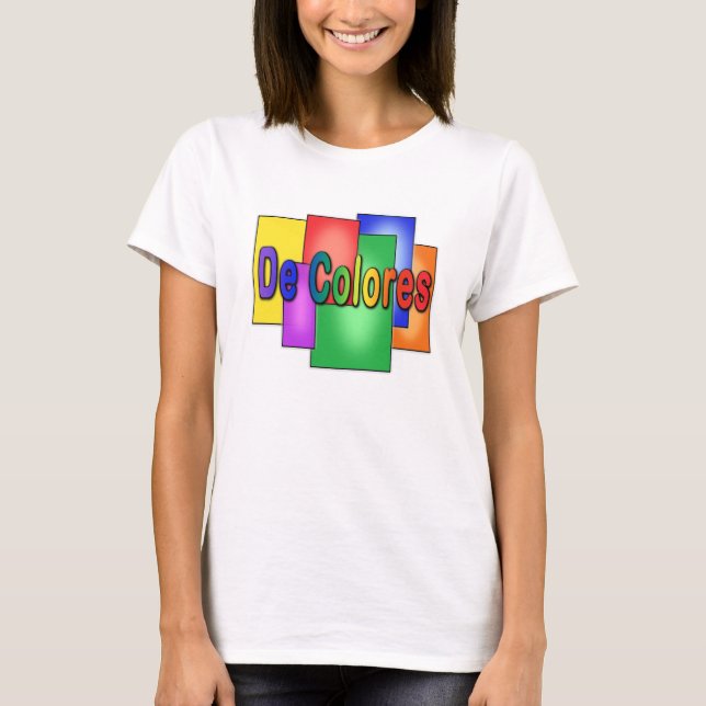 De Colores i målat glass Tee Shirt (Framsida)