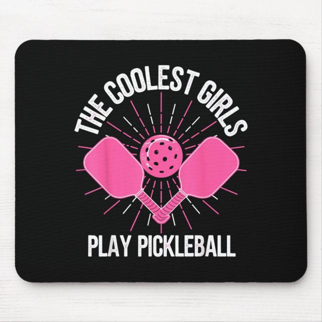 De coolaste tjejerna spelar pickleball rolig pickl musmatta (Framsidan)