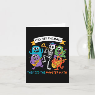 De dansade Skeleton, de gjorde den math de gjorde Kort