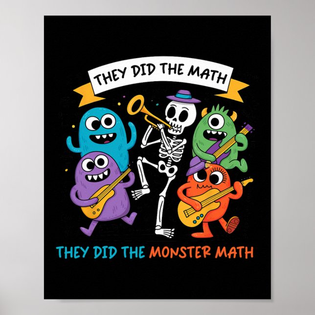 De dansade Skeleton, de gjorde den math de gjorde  Poster (Framsidan)