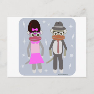 De där Swingin Sock monkey Vykort