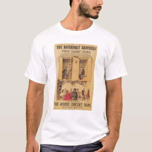 De Davenport bröderna, affisch för seansen, 1865 Tee