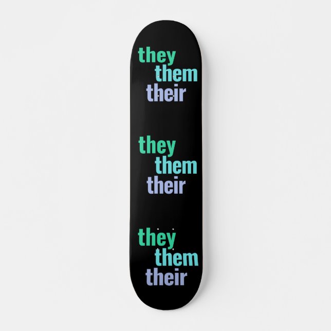 De/de/deras pronounres Skateboard Deck (Framsida)