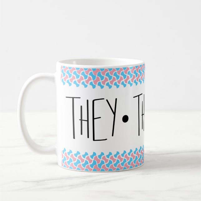 De/de/deras pronouns kaffemugg (Vänster)