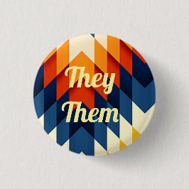 De/de Gender Pronoun Pin Knapp