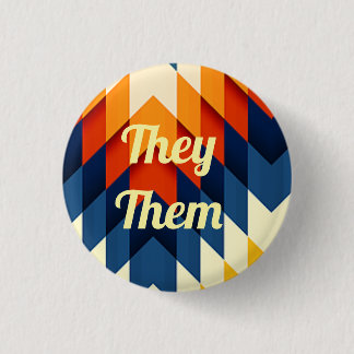 De/de Gender Pronoun Pin Knapp