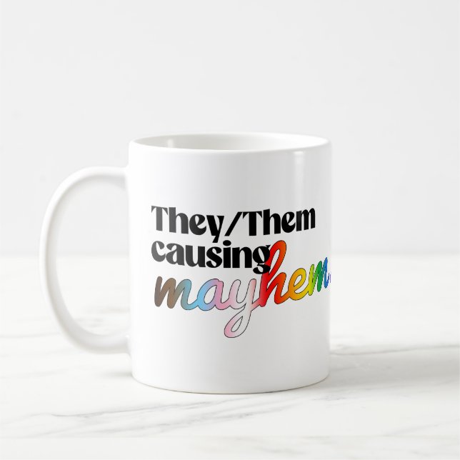 De/De som orsakar kaos Kaffemugg (Vänster)
