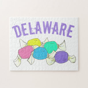 DE Delaware Beach Salt Vatten Taffy Candy Pussel