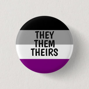 de/dem/deras uttalanden om asexuellt pride flagga knapp