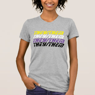 De/dem Icke-binära pronouns Shirt T