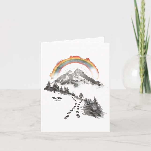 De/Dem Pionjär – HBTQ Pride Camping Konst,  Anteckningskort (Framsida)