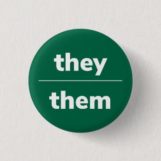 De/dem Pronoun Pin, 12,5 cm Knapp