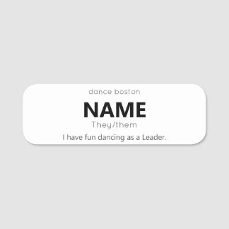 de/dem - WCS Leader Namn bricka Namnbricka