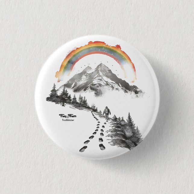 De/Der Trailblazer – HBTQ Pride Camping Konst,  Knapp (Framsida)