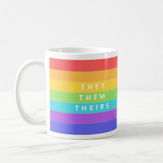 De, deras pronouns-kaffe Mugg
