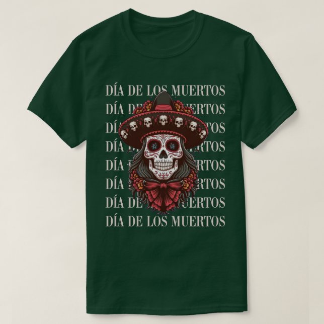 De dödas dag t shirt (Design framsida)