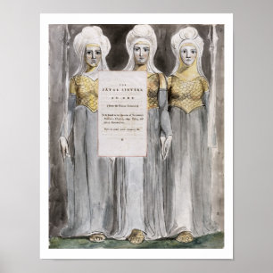 De dödliga systrarna, design 67 från "The Poems of Poster
