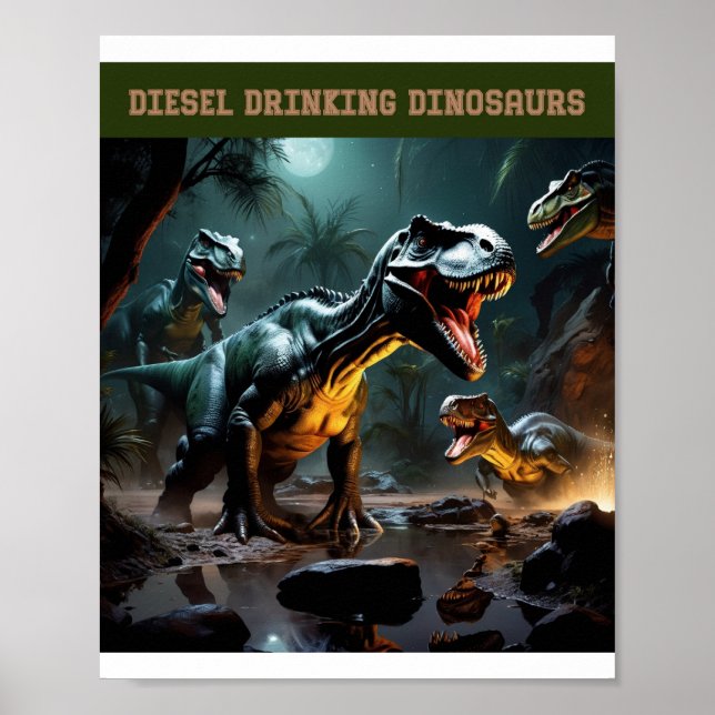 De dricker Diesel Poster (Framsidan)