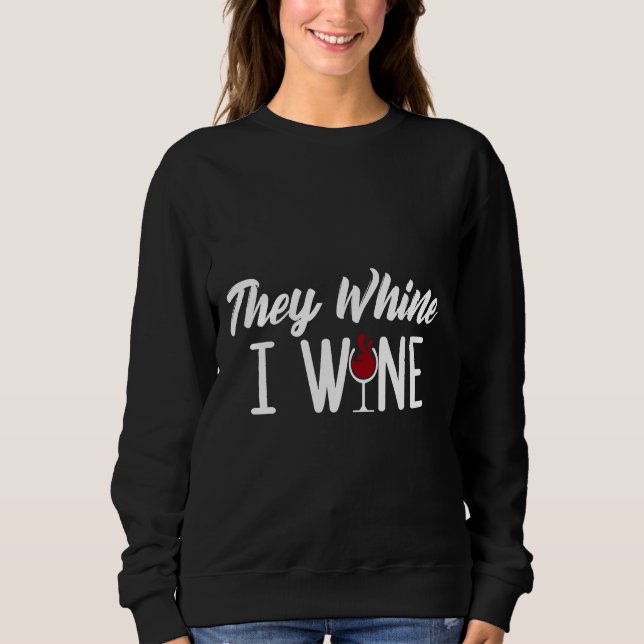 De dricker Vin i Vin T Shirt (Framsida)