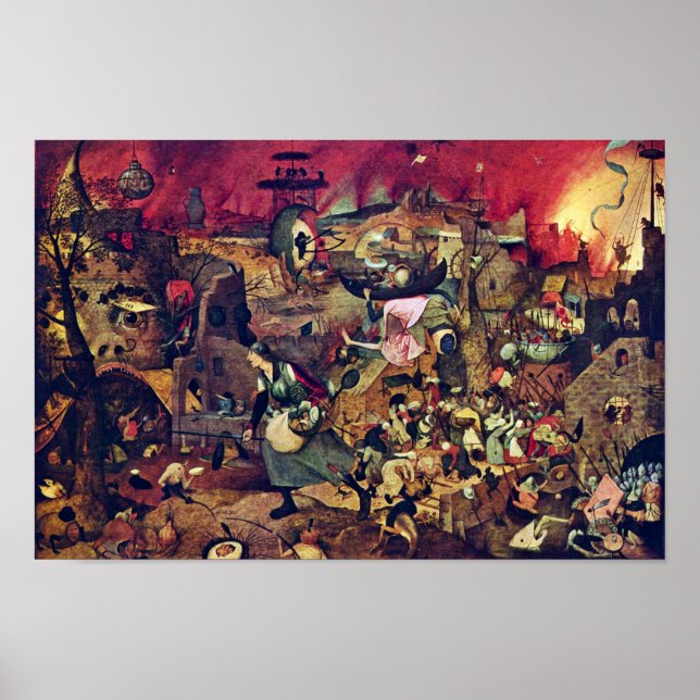 De Dulle Griet (The Terrific Grete) från Bruegel D Poster (Framsidan)