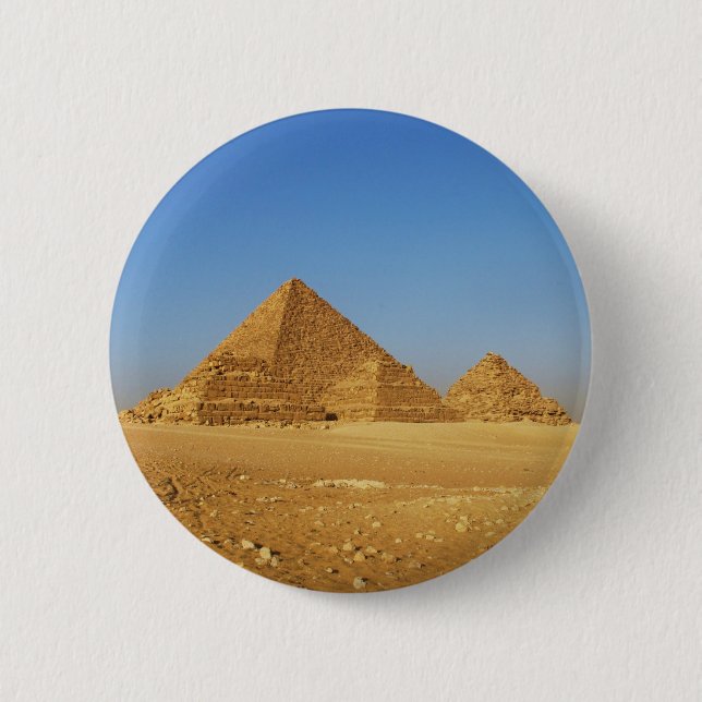 De egyptiska pyramiderna knapp (Framsida)