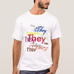De eller anpassat pronomen överallt t shirt