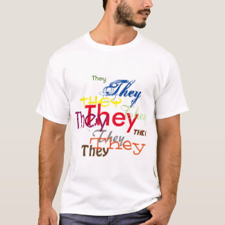 De eller anpassat pronomen överallt t shirt