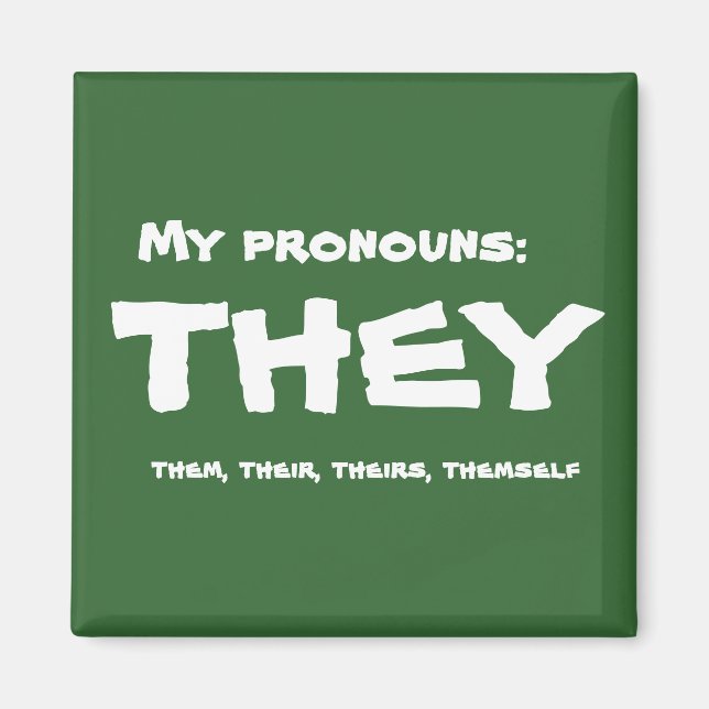 De eller Anpassningsbarna Pronoun Magnet (Framsidan)