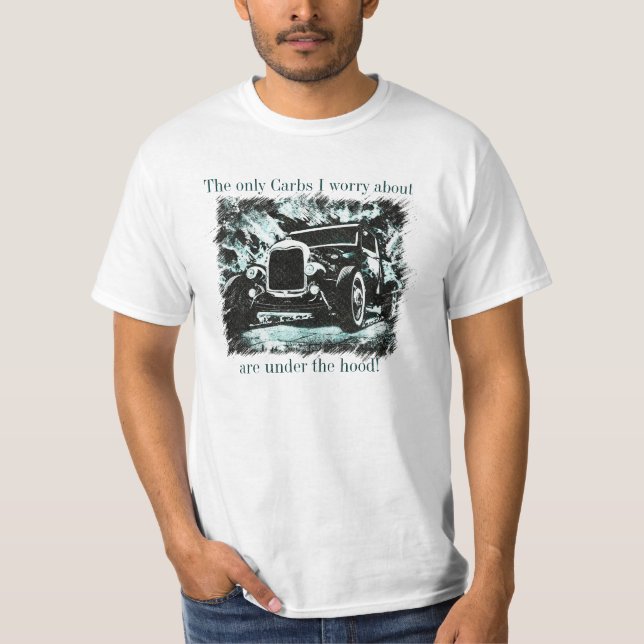 De enda bilar jag oroar mig för t-shirt (Framsida)