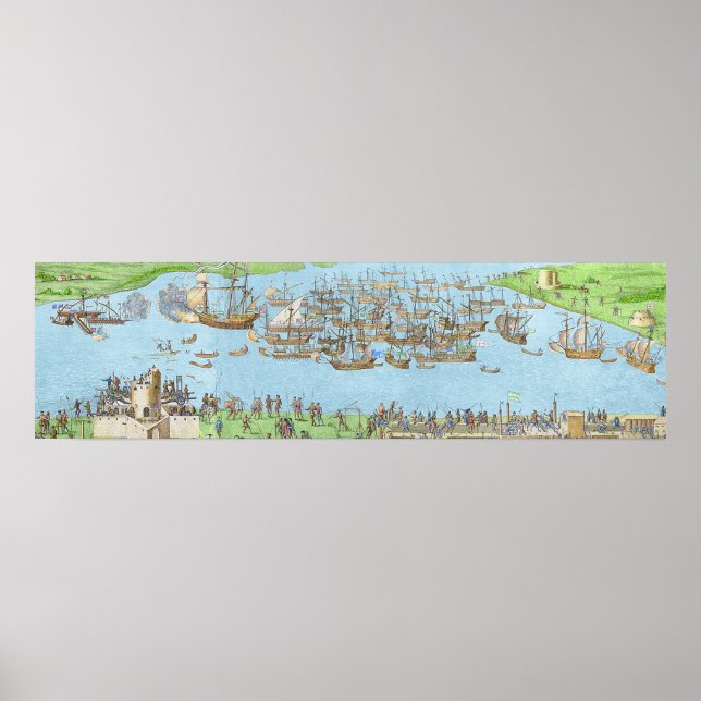 De engelska styrkornas campment poster (Framsidan)