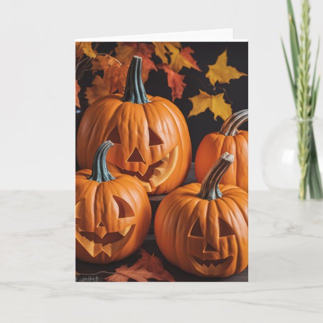 De Fab Four Punpkins Kort (Framsida)
