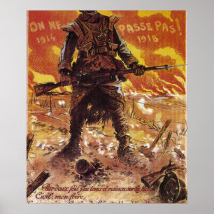 De får inte passera! (1918)_Propaganda poster