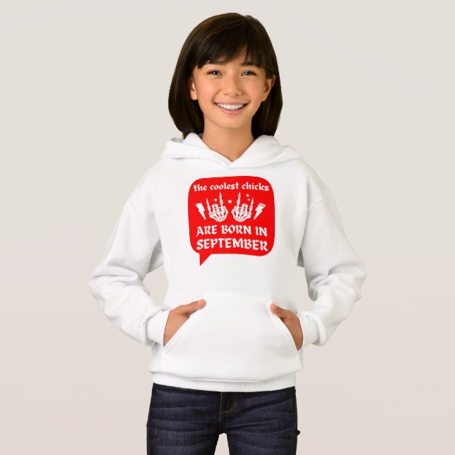 DE FÄRGSTA CHICKARNA ÄR FÖDDA I SEPTEMBER-födelsed T Shirt (Hel framsida)