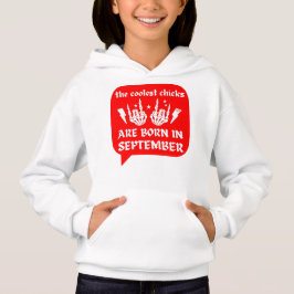 DE FÄRGSTA CHICKARNA ÄR FÖDDA I SEPTEMBER-födelsed T Shirt