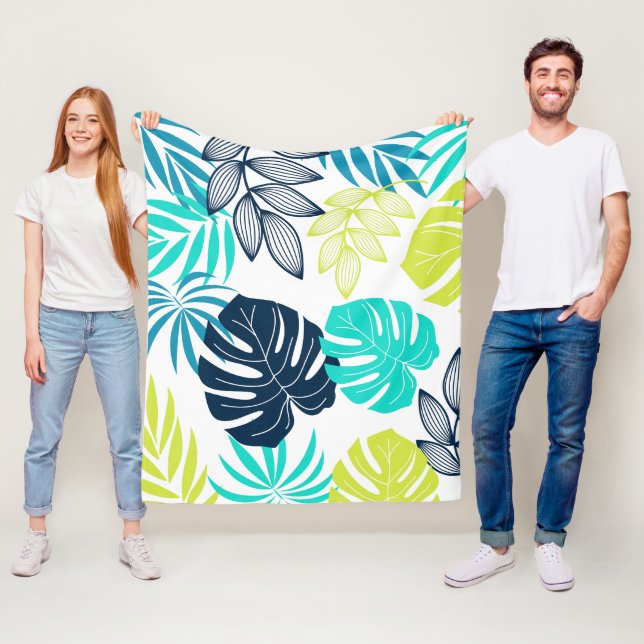 De färgstarka Löven Fleecefilt (På plats)