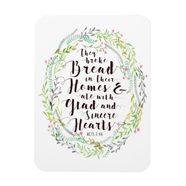 De Fattiga Bread i sina hem Magnet (Vertikal)