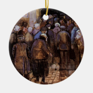 De fattiga och pengar av Vincent van Gogh Julgransprydnad Keramik