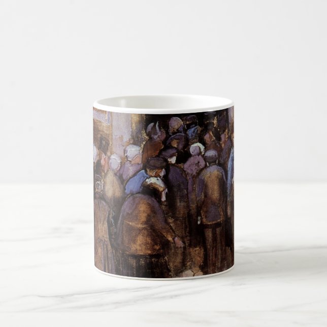 De fattiga och pengar av Vincent van Gogh Kaffemugg (Center)