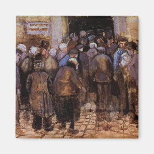 De fattiga och pengar av Vincent van Gogh Magnet