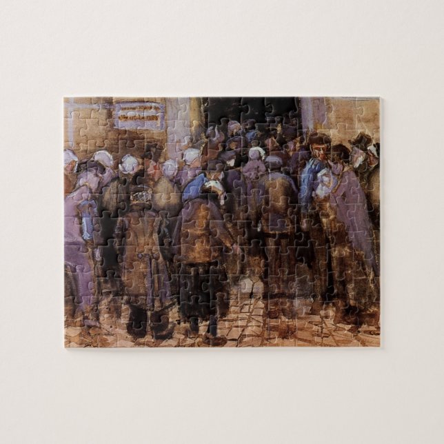 De fattiga och pengar av Vincent van Gogh Pussel (Horisontell)